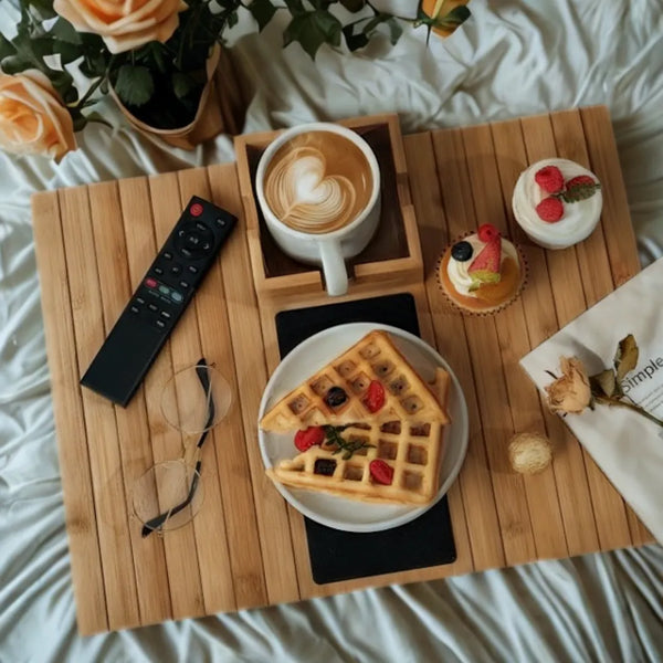 Bamboo Sofa Support Tray
