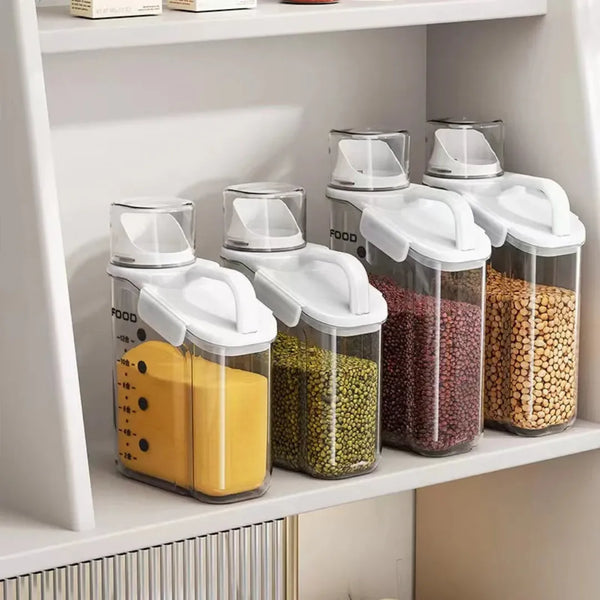 Premium Airtight Jar Kit with Measuring Cup